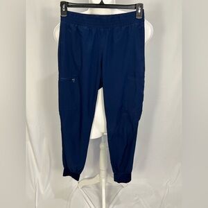 Med Couture Women’s Small Navy Scrub Pants with Elastic Cuffs